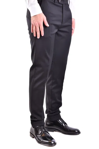Rrd Black Wool Blend Trousers In Black