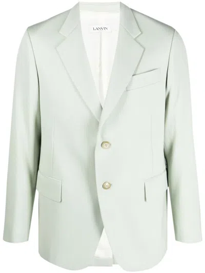 Lanvin Single Breasted Fashion Jacket Clothing In 401 Sage