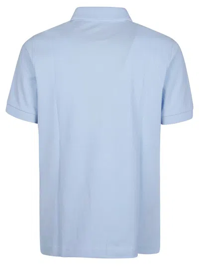 Fay Polo Db Collar Piquet In Blue