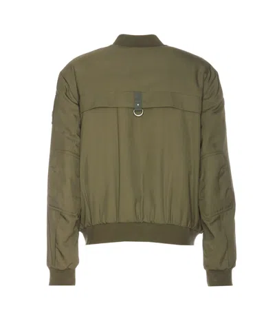 Moose Knuckles Alder Twill Bomber Jacket In Green