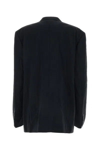 Balenciaga Oversized Single-breasted Blazer In Black