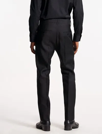 Dsquared2 Tailored Black Trousers With Classic Waistband And Subtle Pleats In Black