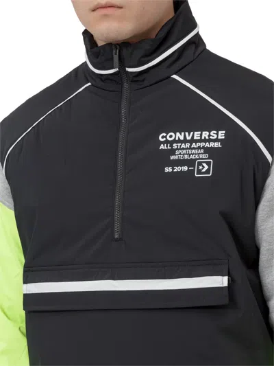 Converse Full Zipper Sweatshirt In Black