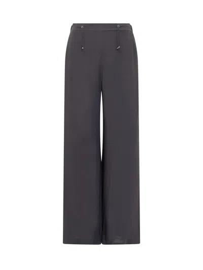Fabiana Filippi Rope Wide-legged Casual Trousers In Blue