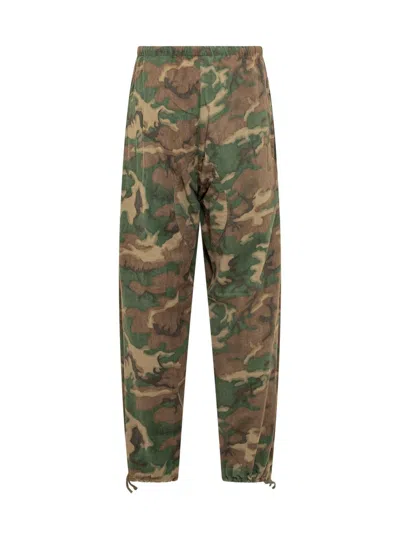 Givenchy Pantaloni Camouflage In Green