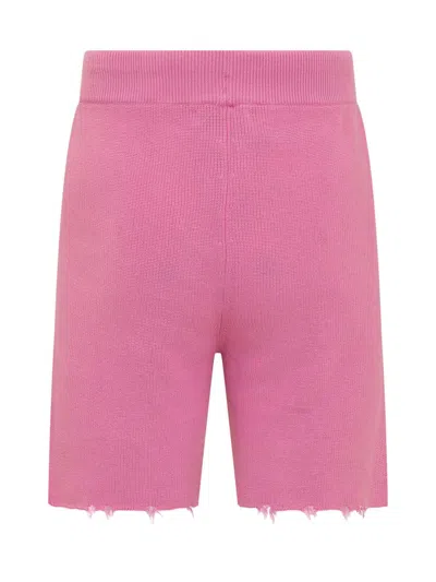 Laneus Bermuda Shorts With Breaks In Pink