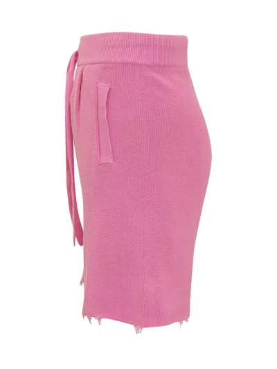 Laneus Bermuda Shorts With Breaks In Pink