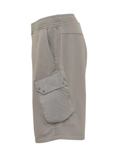 Ten C Shorts With Elastic Waistband In Grey
