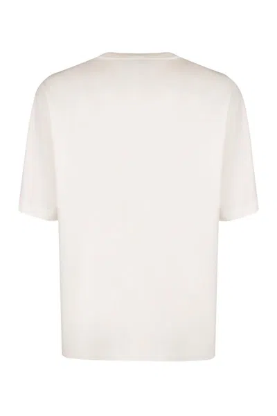Dolce & Gabbana Men Cotton T-shirt In White