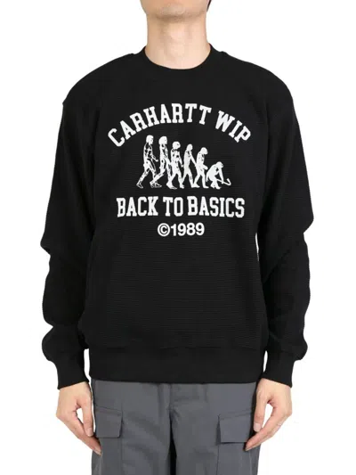 Carhartt Main Basics Crewneck Sweatshirt In Black