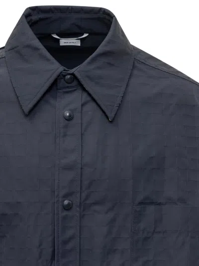 Thom Browne Oversize Shirt With Stitching In Blue