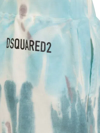 Dsquared2 Distressed-effect Cotton Shorts In White