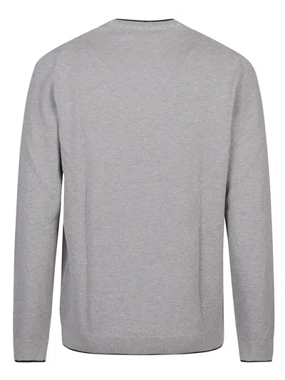 Fay Crew Neck Sweater In Grey