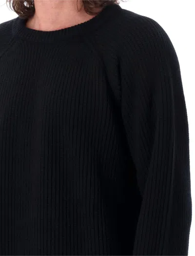 Valentino Men's Ribbed Sweater In Black