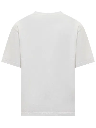 Dolce & Gabbana White Crewneck T-shirt With Contrasting Logo In White