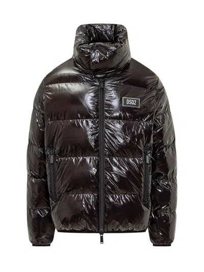 Dsquared2 Black Down Jacket In Black