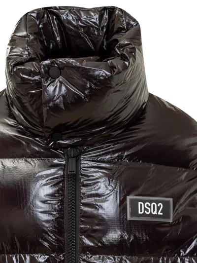 Dsquared2 Black Down Jacket In Black
