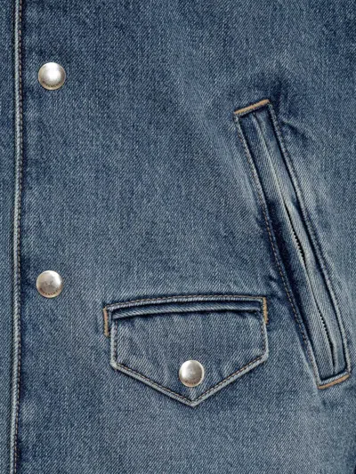 Givenchy Denim Vest In Blue