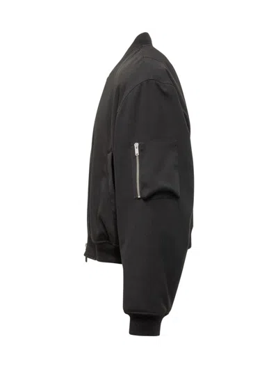 Jil Sander Zip-up Bomber Jacket In Black