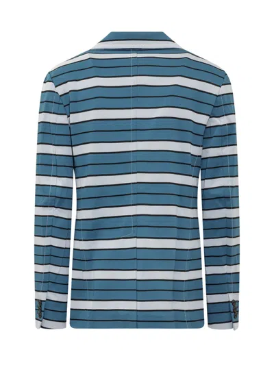 Marni Single Breasted Blazer In Blue
