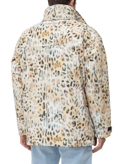 Napa By Martin Rose Leopard Print Jacket In Multicolor