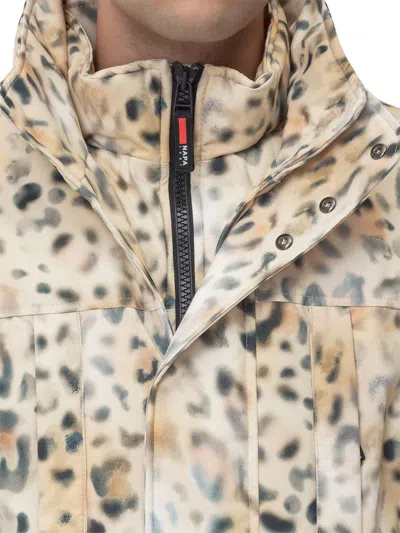 Napa By Martin Rose Leopard Print Jacket In Multicolor