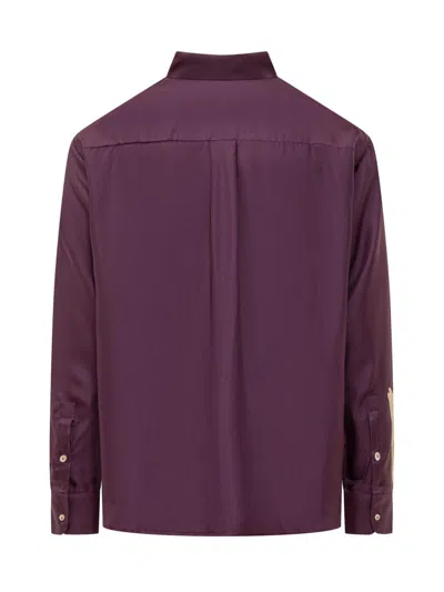 Pierre-louis Mascia Aloegots Floral-print Shirt In Purple
