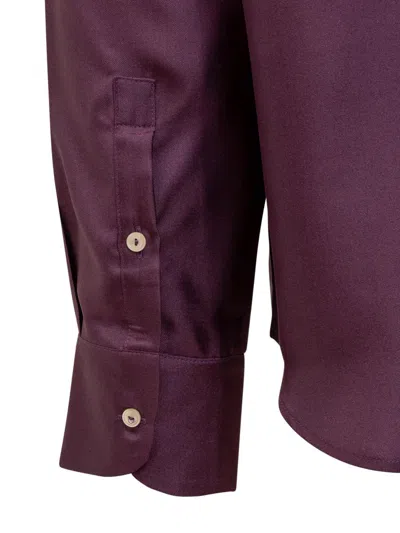 Pierre-louis Mascia Aloegots Floral-print Shirt In Purple