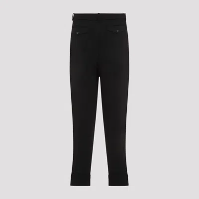 Ralph Lauren Purple Label Pintuck Jogger Pants In Black