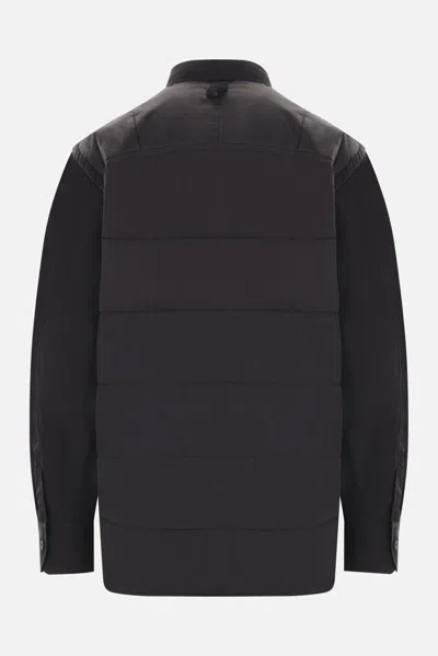 Junya Watanabe Man Long Sleeved Buttoned Shirt In Black