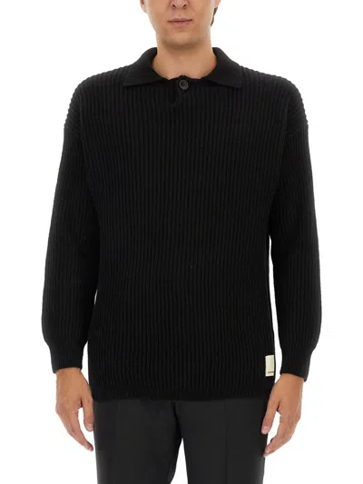 Shop Emporio Armani Wool Jersey In Black