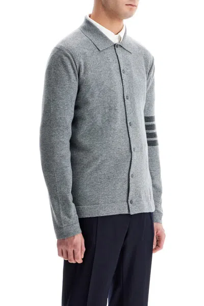Thom Browne Cashmere Cardigan For Men In Grey