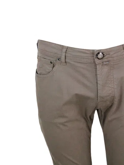 Jacob Cohen Vaqueros Rectos - Gris In Beige