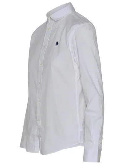 Polo Ralph Lauren Classic Long Sleeves Button Front Shirt Clothing In White