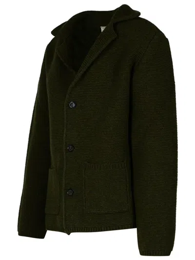 Altea Green Wool Blazer In Green
