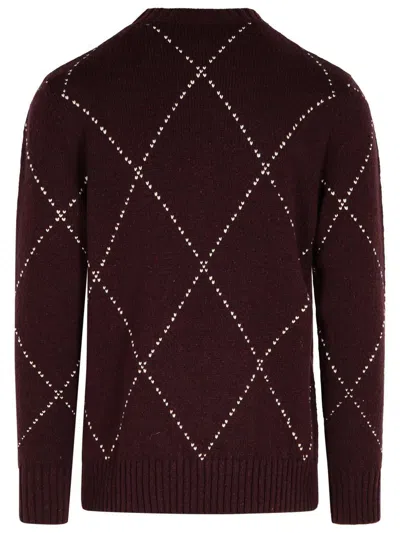 Eleventy Round Neck Sweater In Red