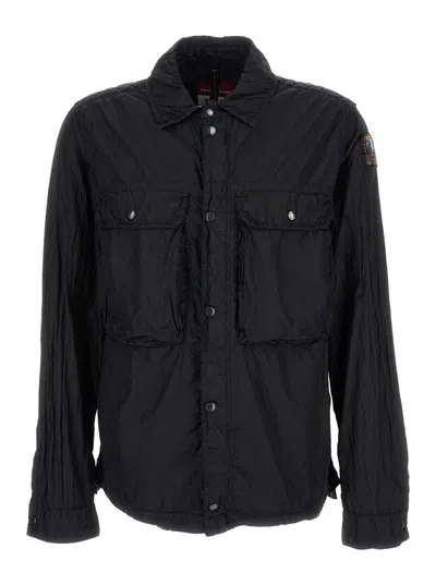 Parajumpers Black Jannik Lightweight Jacket In Polyamide Man In Black