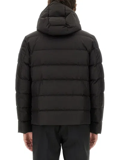 Fay Double Front Down Jacket In Black