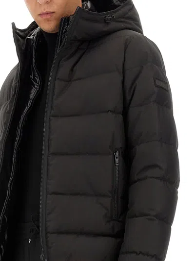 Fay Double Front Down Jacket In Black