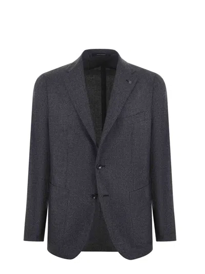Tagliatore Jacket In Super 110 S Virgin Wool In Grey