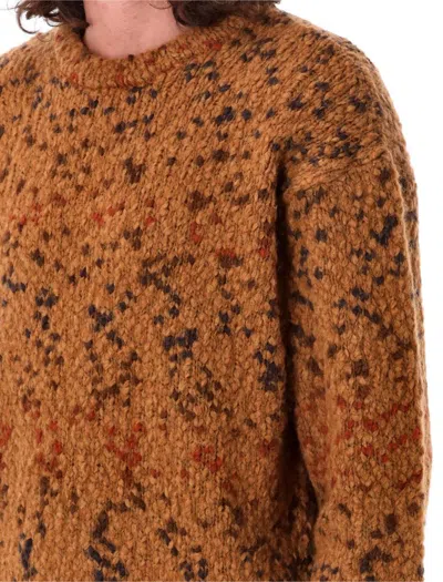 Ymc You Must Create Ymc Speckled Knit Sweater In Brown