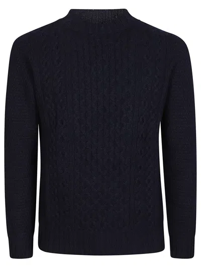 Drumohr Turtle Neck Sweater In Blue