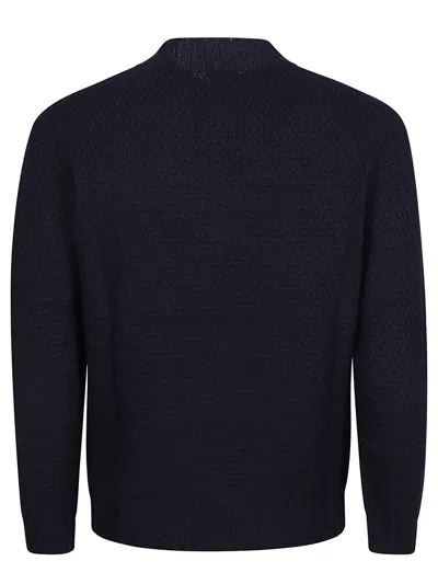 Drumohr Turtle Neck Sweater In Blue