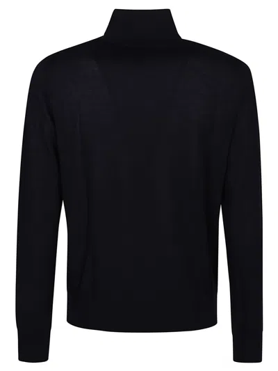 Dsquared2 Virgin Wool Turtleneck Sweater In Blue