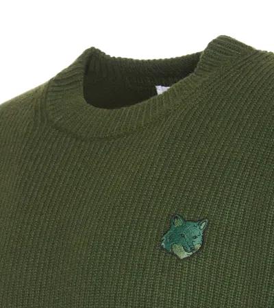 Shop Maison Kitsuné Sweaters In Green