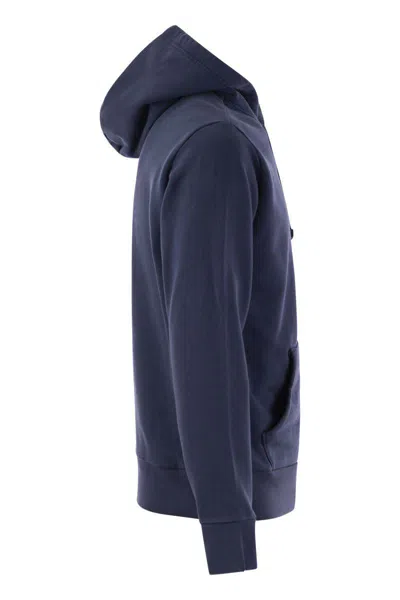 Polo Ralph Lauren Hooded Sweatshirt With Embroidered Pony In Navy