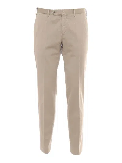 Pt01 Belt Loop Casual Pants In Beige