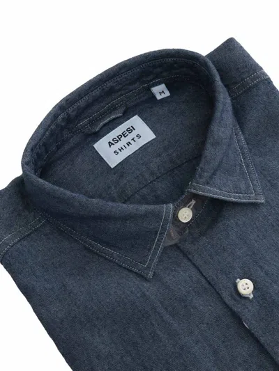Aspesi Man Shirt In Blue