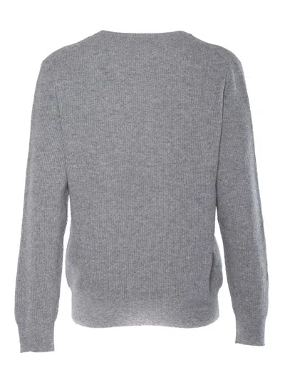 Ballantyne R Neck Pullover In Gray