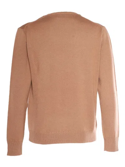 Ballantyne Man Sweater Camel Size 36 Cashmere In Brown